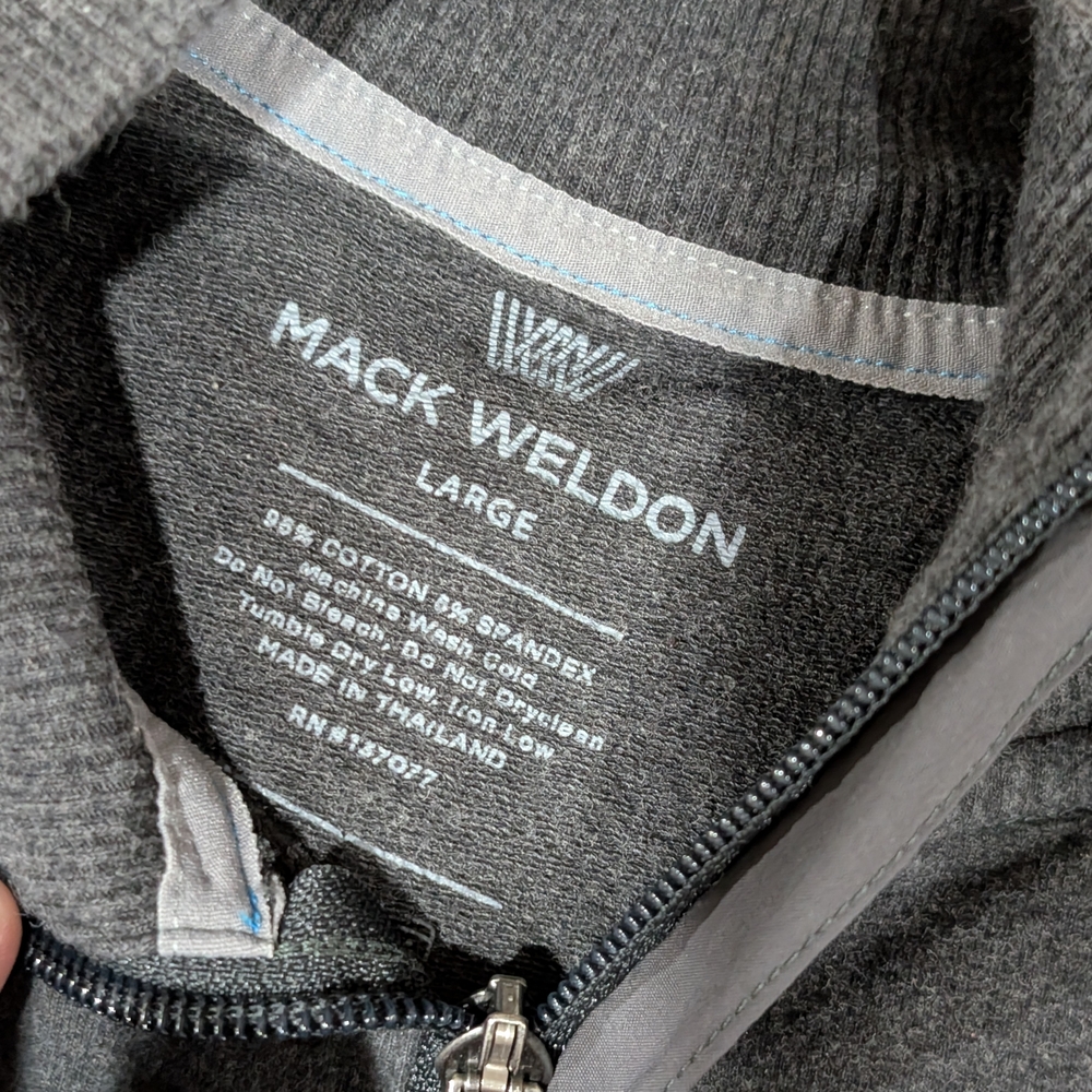 Mack Weldon‎ Dark Gray Full-Zip Men’s Sweater